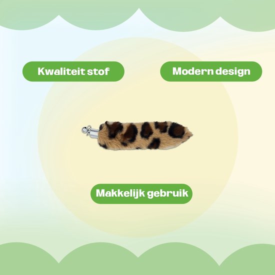 BTH Lichtbruine Kattenhengel met Staart - Afbeelding 2