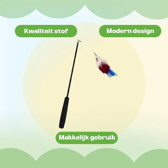 BTH Witte Kattenhengel met Muis 1