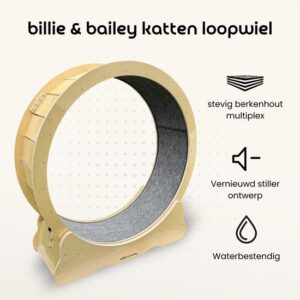 Billie & Bailey Houten Kattenloopwiel - Afbeelding 4