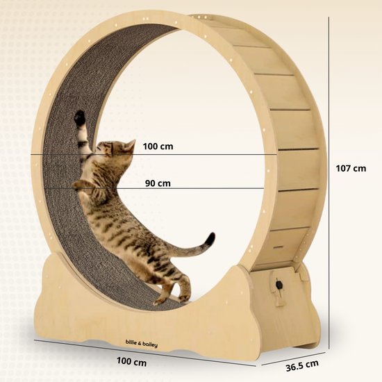 Billie & Bailey Houten Kattenloopwiel