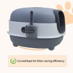 BingoPaw XXL Kattenbak – Grijs/Wit - Afbeelding 3