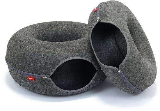 Bio Bedding Donut White Edition XL Kattenhuis - Afbeelding 3