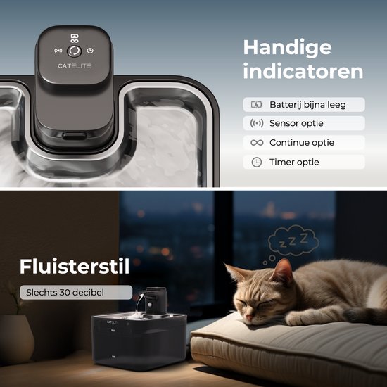 CatElite® Sensor Drinkfontein (2.5L) - Afbeelding 3