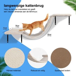 Château Animaux Katten Klimmuur & Krabmeubel - Afbeelding 4