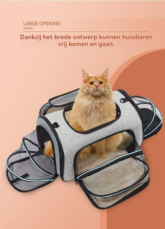 Haley Family Honden- & Kattendraagtas Grijs 45,5 cm - Afbeelding 3