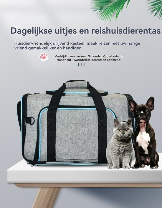 Haley Family Honden- & Kattendraagtas Grijs 45,5 cm - Afbeelding 2