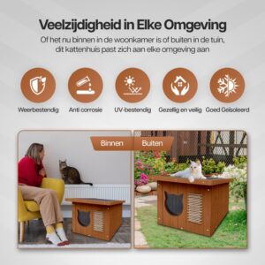 Lion D'or Geïsoleerd Kattenhuis - Afbeelding 2