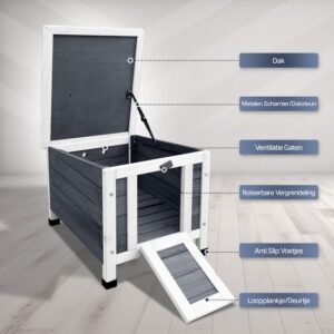 Lion D'or Weerbestendig Kattenhuis - Afbeelding 2