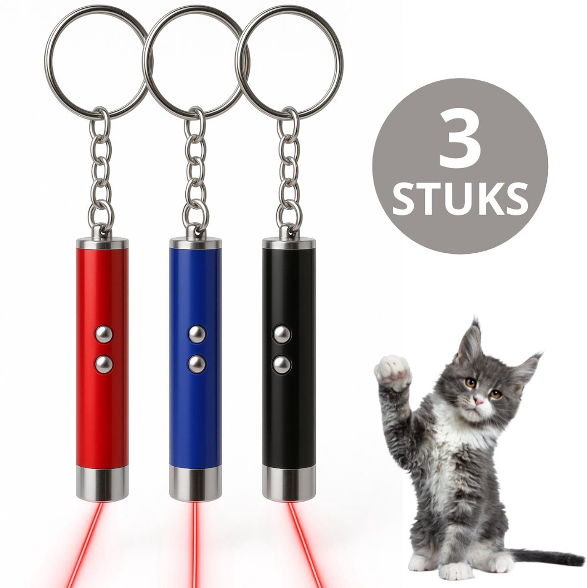 Mamosta® Laserpen Set - 3 Stuks