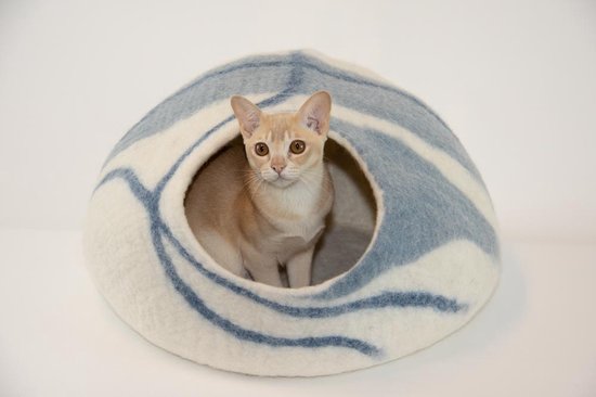 Moti-design Cat Cave Kattenmand (Blue) - Afbeelding 4