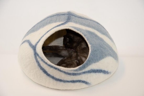Moti-design Cat Cave Kattenmand (Blue) - Afbeelding 3