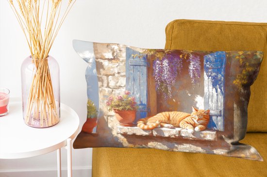 PillowMonkey Kat Sierkussen 60x40 cm - Afbeelding 4