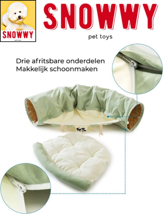 SNOWWY Kattentunnel & Kattenmand - Afbeelding 2