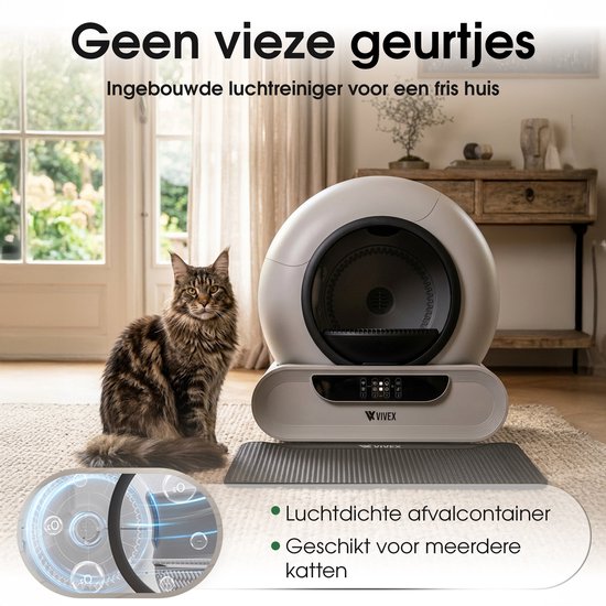 Vivex Automatische XXL Kattenbak - Afbeelding 2