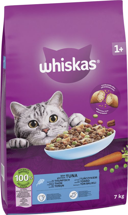 Whiskas Adult 1+ Tonijn Kattenbrokken (7kg) - Afbeelding 3